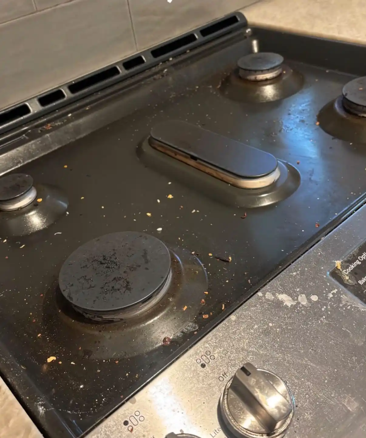 Kitchen before professional cleaning