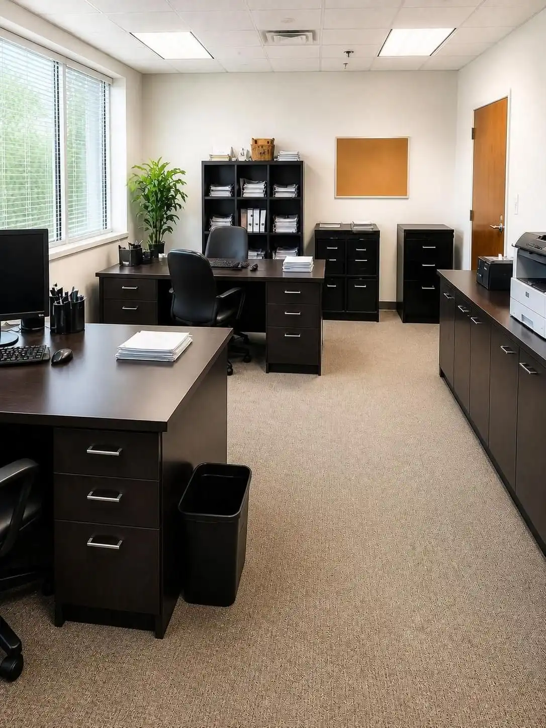 Office after professional cleaning